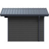 Abri premium composite double pente 7,78m² gris clair Woodlife Garden