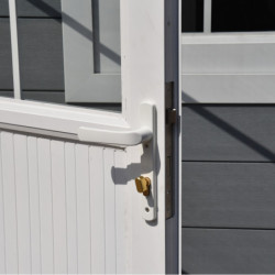 Abri de Jardin 16,8m² + Terrasse Monopente Bois Composite - Woodlife