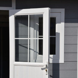 Abri de Jardin 16,8m² + Terrasse Monopente Bois Composite - Woodlife