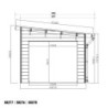 Abri de Jardin 16,8m² + Terrasse en Bois Composite 28mm - Woodlife