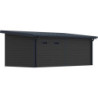 Abri de Jardin 16,8m² + Terrasse en Bois Composite Anthracite - Woodlife Garden