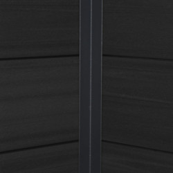 Abri toit plat en composite couleur anthracite 4,41m² porte alu Woodlife Garden
