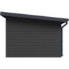 Abri toit monopente composite couleur anthracite 12m² Woodlife Garden