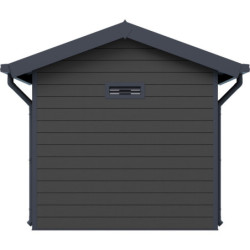 Abri premium bois composite double pente 5m² anthracite Woodlife Garden