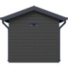 Abri premium bois composite double pente 5m² anthracite Woodlife Garden