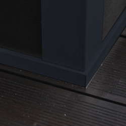 Abri premium bois composite double pente 5m² anthracite Woodlife Garden