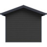 Abri premium bois composite avec terrasse gris foncé Woodlife Garden