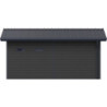 Abri premium bois composite avec terrasse gris foncé Woodlife Garden