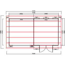 Abri premium bois composite avec terrasse gris foncé Woodlife Garden