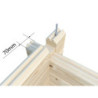 Garage en bois Roger 29,16m² - madriers 70mm - porte en bois- Palmako