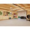 Garage en bois Roger 29,16m² - madriers 70mm - porte sectionnelle - Palmako
