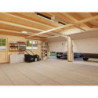 Garage double Roger 29,3m² - madriers 44mm - porte sectionnelle - Palmako
