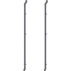 Tuyaux gris de descentes de gouttières pour abri Roka ou Kosto X-METAL