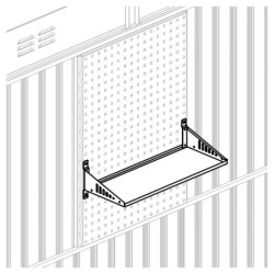 Etagère Acier Galvanisé pour Panneau Perforé - Kosto X-METAL