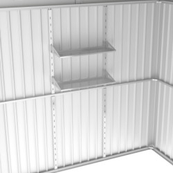 Etagères Haut de Gamme Kosto en Métal Anthracite - X-METAL