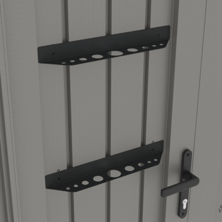 Range outils métal anthracite pour abris Kosto - X-METAL