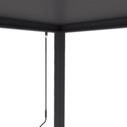 Pergola adossée en alu anthracite avec lames orientable 3x4m Ombrea