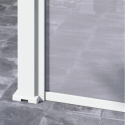 Store latéral en alu blanc pour pergolas bioclimatique 3m Ombrea