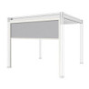 Store latéral en alu blanc pour pergolas bioclimatique 3m Ombrea