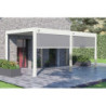 Store latéral en alu blanc pour pergolas bioclimatique 3m Ombrea