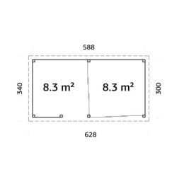 Pavillon Lenna 17,64m² - terrasse - comptoir - baies vitrées - Palmako