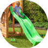 Cabane pour enfants en bois lasuré - toboggan vert MY HOUSE - FUNGOO