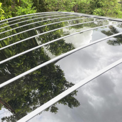 Carport double 30m² en aluminium et polycarbonate transparent EAGLE - X-METAL