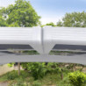 Carport double 30m² en aluminium et polycarbonate transparent EAGLE - X-METAL