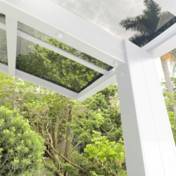 Carport double 30m² en aluminium et polycarbonate transparent EAGLE - X-METAL