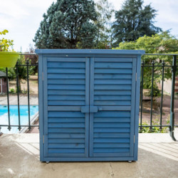 Armoire de jardin en bois lasuré 0,41m² Habrita