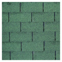 Shingles rectangulaires vert - paquets de 3m² - Palmako