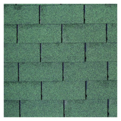 Shingles rectangulaires vert - 3m² - pour abris de jardin Palmako