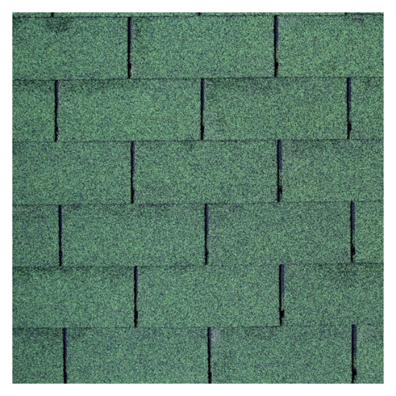 Shingles rectangulaires vert - 3m² - pour abris de jardin Palmako