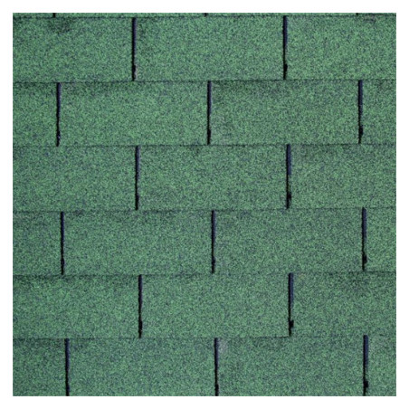 Shingles rectangulaires vert - 3m² - pour abris de jardin Palmako
