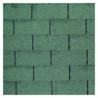 Shingles rectangulaires vert - 3m² - pour abris de jardin Palmako