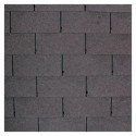 Shingles rectangulaires brun - paquets de 3m² - Palmako
