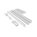 Kit de gouttière pour abri de jardin modulaire isolé 3x2m ou 3x3m ou 4x2m ou 4x3m blanc - Everbox