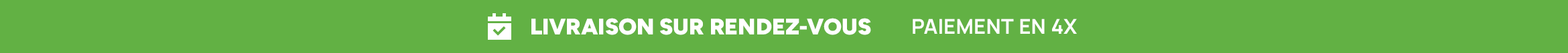 <b>LIVRAISON SUR RENDEZ-VOUS</b>  PAIEMENT EN 4X